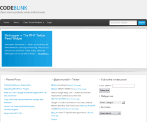 codeblink.com: CodeBlink.com
Open Source Projects, Code, Rants, and other miscellany