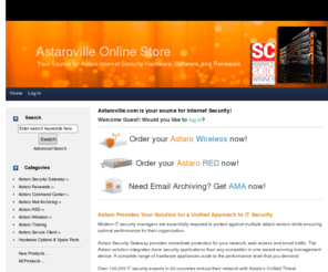 astaroville.net: Astaroville, Your Source for Astaro Internet Security Hardware, Software, and Renewals.
Astaroville :  - Astaro Security Gateway Astaro Training Astaro Renewals Astaro Secure Client Astaro Mail Archiving Astaro RED Astaro Wireless Hardware Options & Spare Parts Astaro Command Center ecommerce, open source, shop, online shopping