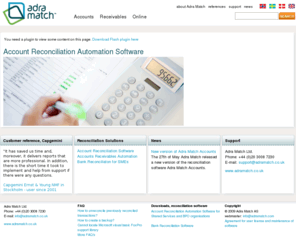 ticketmatch.net: Reconciliation software - take control of the reconciliation process  - Adra Match
Reconciliation software - take control of the reconciliation process
