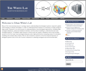 whitelab.org: Ethan P. White's Lab | Quantitative Ecology & Macroecology

