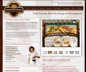 webdesignsantacruz.org: Sleepless Media: Santa Cruz Web Design and Custom Website Development
Sleepless Media is a website design design company in Santa Cruz, CA specializing in professional web site design, web development, web hosting and graphic design. Website designers in the San Francisco Bay Area.