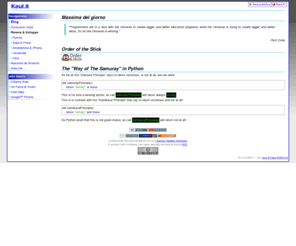 keul.it: Keul.it - Home
Software development, Plone, Python, Web, iPhone