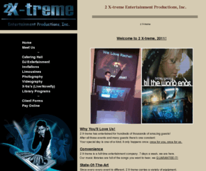 djchris.com: 2 X-treme Entertainment Productions, Inc. - Your Cure For The Common DJ
DJ Chris and 2 X-treme offer complete event production