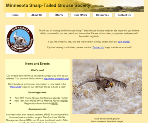 sharptails.org: Minnesota Sharp-Tailed Grouse Society
