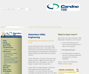 subsurfaceutilityengineering.com: Subsurface Utility Engineering :: Cardno TBE
Cardno TBE Subsurface Utility Engineering