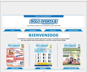 : Periódico Solo Ofertas - Las Mejores Ofertas de la Ciudad  en Guadalajara, Monterrey, Distrito Federal y Estado de México