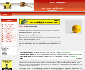 lemonlawhelp.net: Auto lemon law information, questions, answers, articles.
auto lemon law information, questions, answers and articles.