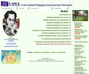 upel.edu.ve: Universidad Pedagógica Experimental Libertador
Universidad Pedagógica Experimental Libertador