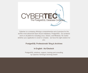 postgresqlsupport.com: Cybertec - PostgreSQL Pros' Blog and Archives
PostgreSQL Pros' Blog & Archives - Support, Training, Schulung and Consulting 
by Cybertec Schönig & Schönig GmbH