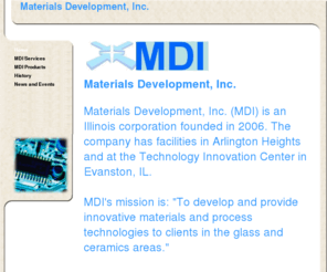 matsdev.com: Home
Advanced materials and instrumentation business