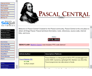 pascal-central.com: Pascal Central
The Ultimate Pascal Programming Web Site