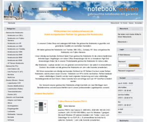 notebookheaven.de: Gebrauchte Notebooks bei notebookheaven - Gebrauchte Computer, L
notebookheaven - gebrauchte Notebooks mit Garantie. In unserem Onlineshop sowie in unseren Ladengeschäften finden Sie günstige, gebrauchte, geprüfte, IT.