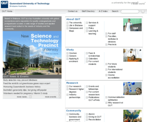 qut.edu.au: Queensland University of Technology - Australia
QUT is a top Australian university providing quality undergraduate and postgraduate courses, with research relevant to industry and the community.
