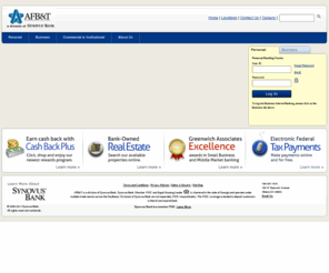nbwc.com: Welcome | AFB&T, a division of Synovus Bank
AFB&T is a division of Synovus Bank, one of the largest community banks in the Southeast which provides powerful banking solutions you might not expect from a community bank.