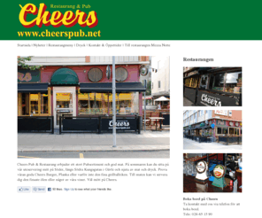 cheerspub.net: Cheers Restaurang & Pub
Cheers Restaurang & Pub på söder i Gävle
