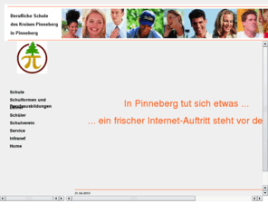 bsp-intra.net: BS Pinneberg
Berufliche Schule des Kreises Pinneberg in Pinneberg (Berufsschule Pinneberg) mit Informationen rund um die Ausbildung und das Schulleben. Telefon 04101/84340-0 