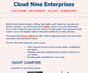 seanine.co.uk: Yacht Charter Solent England Dufour 
Yacht Charter, new Dufour 36 Classic for hire in Solent based at Hamble