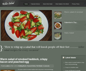 killersalad.com: Killer Salad Recipes | How to whip up a salad that knocks people off their feet
