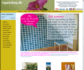 tapetshop.dk: Tapetshop.dk - lækre tapeter - super hurtig levering
Online salg af tapet
