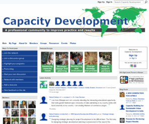 capacity-development.net: Capacity Development
A community of professionals interested in sharing resources and experiences to improve the practice and results of capacity development