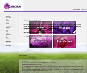 spectral.net: SPECTRAL Agentur für crossmediale Kommunikation - München
Startseite der Spectral New Media Production GmbH, Werbeagentur mit Schwerpunkt auf neuen Medien und Marketing