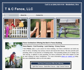 tandcfence.net: Fence Repairs and Land Clearing - Middlefield, OH
Contact our fence contractors in Middlefield, Ohio, for fence building and repairs and land clearing services.