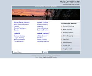 multidomains.net: MultiDomains.net is now available for sale or for rent!
MultiDomains.net is for sale or for rent! If you're in need of a Quality and Brandable Premium Name for your business or for resell purposes then you have come to the right place!