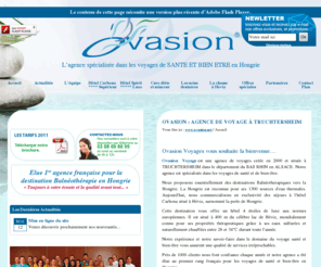 ovasion.net: ovasion.net - Accueil - Ovasion, agence de voyage, bien être, santé et détente située à Truchtersheim, Bas-Rhin, 67. 
ovasion.net - Ovasion, agence de voyage, bien être, santé et détente située à Truchtersheim, Bas-Rhin, 67. - Accueil