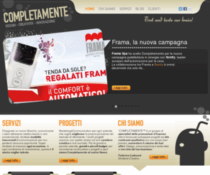 completamente.it: Completamente - design, creatività, innovazione dal perlage ricercato. Che frizzantezza!
 Completamente è una agenzia non convenzionale per lo studio della comunicazione e la promozione del tuo prodotto. Branding, Communication, Event Planning, Web sono le nostre quattro aree di intervento.
