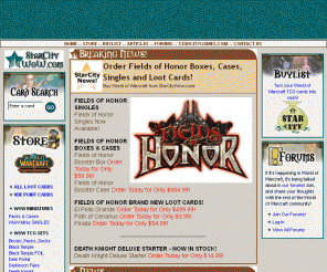 starcitywow.com: World of Warcraft TCG News and Strategy
StarCityWow.com is America's #1 retailer of the World of Warcraft TCG by Upper Deck Entertainment and World of Warcraft Miniatures game by Upper Deck Entertainment.
