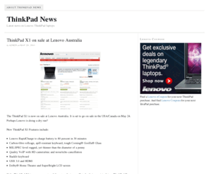 matthewcheng.org: ThinkPad News — Latest news on Lenovo ThinkPad laptops
Latest news on Lenovo ThinkPad laptops