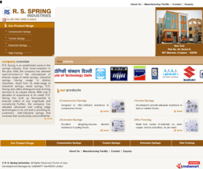 rssprings.com: Springs Manufacturer - Industrial Springs and Industrial Springs Manufacturer
Springs Manufacturer - Exporter of metal springs, industrial springs, industrial metal springs and automotive metal springs by R. S. Spring Industries.