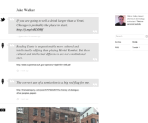 jakewalker.co: Jake Walker
Silicon Valley-based attorney & technology enthusiast. Learn more.