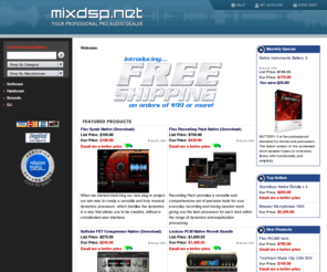 mixdsp.com: MixDSP.net
Visit us at MixDSP.net for your lowest price on all professional audio software and hardware for your DAW studio. We offer a wide selection of pro audio software with fast electronic delivery.