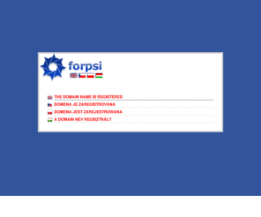 ham-final.info: The domain name is registered
FORPSI je Evropská housingová společnost. Nabízí služby webhostingu, serverhostingu, registrace doménových jmen a www stránky na serverech Windows/Linux.