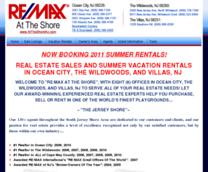 beachwatchoceancity.com: Ocean City, The Wildwoods & Villas Sales, Vacations and Summer Rentals - RE/MAX at the Shore - Ocean City, The Wildwoods & Villas
RE/MAX Ocean City New Jersey Weekly Vacation and Summer Rentals.