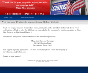 contributemacisneros.com: Home Page
Home Page