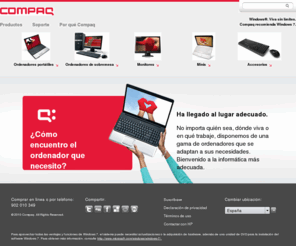 compaq.es: Portátiles Compaq | Ordenadores Compaq
Descubra la sencillez y asequibilidad de los portátiles Compaq, los ordenadores de escritorio, los monitores, los dispositivos de bolsillo, etc.