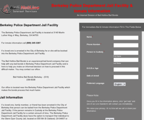 berkeleyjails.net: Berkeley Police Department Jail Facility & Inmate Information
Berkeley Police Department Jail Facility Bail and Inmate Information 24 Hours A Day. Call The Bail Hotline at 510-238-8338.