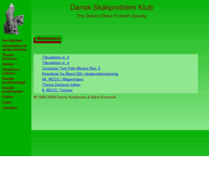 problemskak.dk: Dansk Skakproblem Klub
Information om klubben, dens aktiviteter og medlemmer, turneringer, seneste nyt, mv.