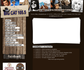 bigcat1055.com: BIG CAT 105.5 WLVK - Country Radio Station in Kentucky
BIG CAT 105.5 WLVK - Country Radio Station in Kentucky