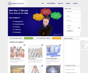 edu-matrix.com: Welcome to EduMatrix
The Edu-Matrix school management Software is an web-based system and Client-Server system, which supports an online school Management and manages all aspects of academic institutions' activities.