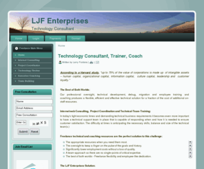 evolutionaryframeworks.com: Technology Consultant - Coach
Coaching individuals, business owners, entrepreneurs, managers and employees who are looking for less struggle and stress, and more meaning, success and fullfillment in their life, career and vocation.