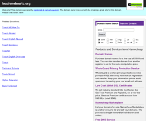 teachmehowto.org: teachmehowto.org - Registered at Namecheap.com

