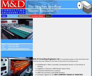 mdconsultingengineering.com: Strachan Henshaw Sheeter Spares and Service Specialists - M & D Consulting Engineers Ltd
Genuine Strachan Henshaw Sheeter spares and service specialists.
