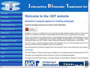 lazy-i-bit.com: IBiT  - treating amblyopia
Interactive computer games for treating amblyopia