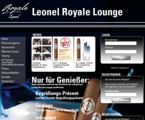 leonel-royale.com: Leonel Royale - Premiumzigarren
Zigarren, Cigarillos, Zigarrenaccessoires, Humidore, Pfeifentabak und Pfeifen im Onlineshop bei Paul Bugge kaufen. Havannas, Zigarren aus der Dominikanischen Republik, Honduras und Nicaragua bietet Paul Bugge in reichhaltiger Auswahl im Onlineshop an.