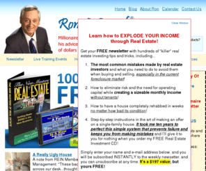 practicalsuccesstips.com: Ron LeGrand Home Page  - Ron LeGrand - Real Estate Training, Foreclosure Training, Information Marketing
My name is Ron LeGrand and one of the things I enjoy most is seeing people achieve Financial Freedom with their six figure income potential and fulfill their dreams. Fortunately, I get to see that happen frequently through real estate investments. I am a millionaire maker.